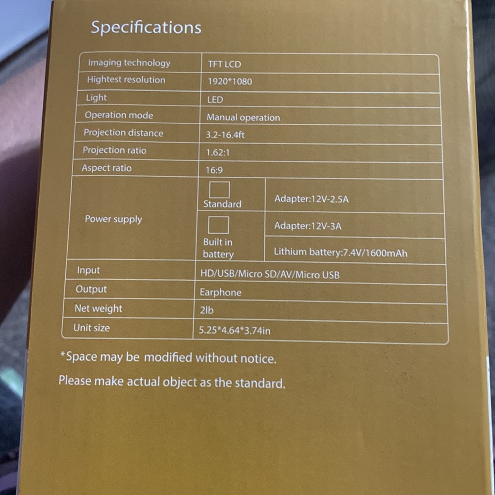 Projector - Picture 2 of 3